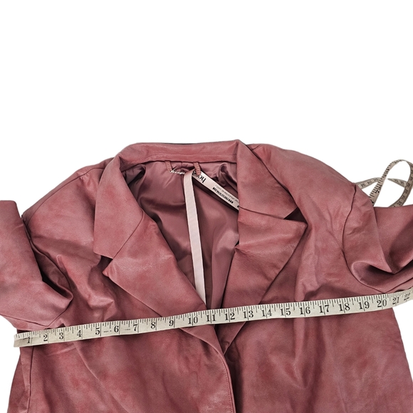 House of CB Keira Blazer Vegan Leather Size Medium New With Tags - Picture 6 of 12